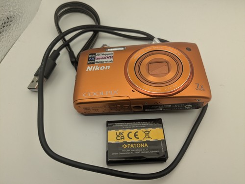 Nikon coolpix s3500 arancione - nikon,